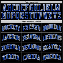 Load image into Gallery viewer, Custom Black Royal-White Authentic Throwback Basketball Jersey
