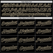 Load image into Gallery viewer, Custom Black Black-Cream Authentic Baseball Jersey
