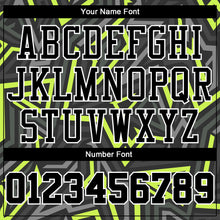 Load image into Gallery viewer, Custom Black Black-Neon Green Round Neck Sublimation Basketball Suit Jersey
