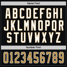 Load image into Gallery viewer, Custom Black Old Gold-White Hockey Jersey
