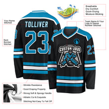 Load image into Gallery viewer, Custom Black Panther Blue-White Hockey Jersey
