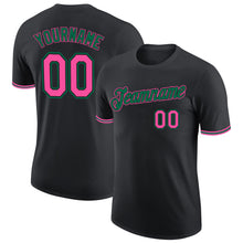Load image into Gallery viewer, Custom Black Pink-Kelly Green Performance T-Shirt
