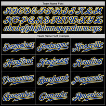 Load image into Gallery viewer, Custom Black Royal-Gold Authentic Baseball Jersey
