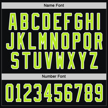 Load image into Gallery viewer, Custom Black Neon Green-White Hockey Jersey
