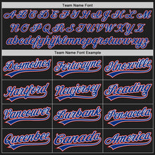 Load image into Gallery viewer, Custom Black Royal-Red Authentic Baseball Jersey
