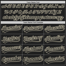 Load image into Gallery viewer, Custom Black Black-Cream Authentic Baseball Jersey
