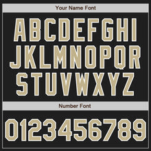 Load image into Gallery viewer, Custom Black Vegas Gold-White Authentic Baseball Jersey
