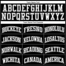 Load image into Gallery viewer, Custom Black White-Gray Authentic Throwback Basketball Jersey
