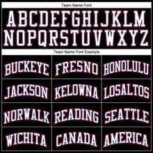 Load image into Gallery viewer, Custom Black White Royal-Red Authentic Throwback Basketball Jersey
