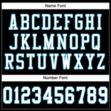 Load image into Gallery viewer, Custom Black White-Panther Blue Mesh Authentic Football Jersey
