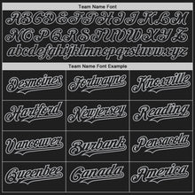 Load image into Gallery viewer, Custom Black Gray Authentic Baseball Jersey
