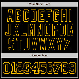 Custom Black Gold Authentic Baseball Jersey