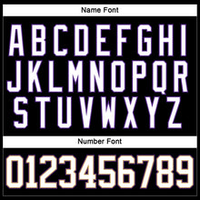 Load image into Gallery viewer, Custom Black White Old Gold-Purple Hockey Lace Neck Jersey
