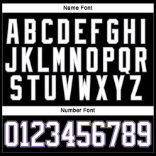Load image into Gallery viewer, Custom Black White Purple-Gray Hockey Lace Neck Jersey
