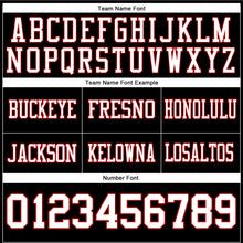 Load image into Gallery viewer, Custom Black White-Red Mesh Authentic Football Jersey
