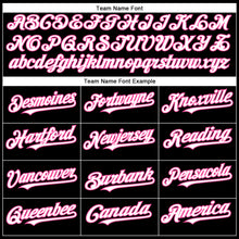 Load image into Gallery viewer, Custom Black White-Pink Authentic Baseball Jersey
