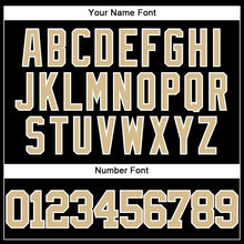 Load image into Gallery viewer, Custom Black Vegas Gold-White Authentic Baseball Jersey

