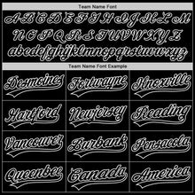 Load image into Gallery viewer, Custom Black White Authentic Throwback Baseball Jersey
