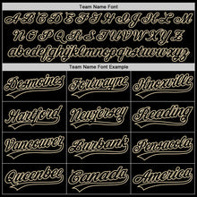 Load image into Gallery viewer, Custom Black Cream Authentic Throwback Baseball Jersey
