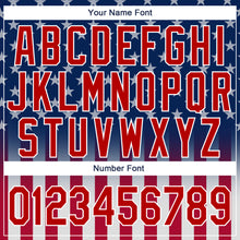 Load image into Gallery viewer, Custom Stitched Blue Red-White 3D American Flag Fashion Sports Pullover Sweatshirt Hoodie

