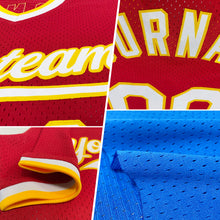Load image into Gallery viewer, Custom Blue Red-White Authentic Throwback Baseball Jersey
