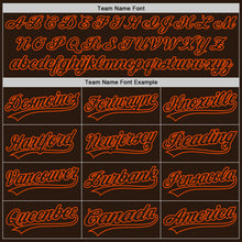 Load image into Gallery viewer, Custom Brown Brown-Orange Authentic Baseball Jersey

