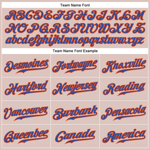 Custom Camo Royal-Orange Authentic Salute To Service Baseball Jersey