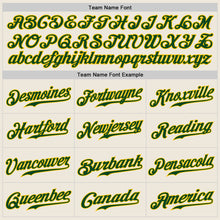 Load image into Gallery viewer, Custom Cream Green-Gold Authentic Baseball Jersey

