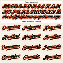 Load image into Gallery viewer, Custom Cream Black-Red Authentic Sleeveless Baseball Jersey
