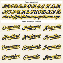 Load image into Gallery viewer, Custom Cream Navy-Gold Authentic Sleeveless Baseball Jersey

