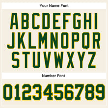 Load image into Gallery viewer, Custom Cream Green-Gold Authentic Sleeveless Baseball Jersey
