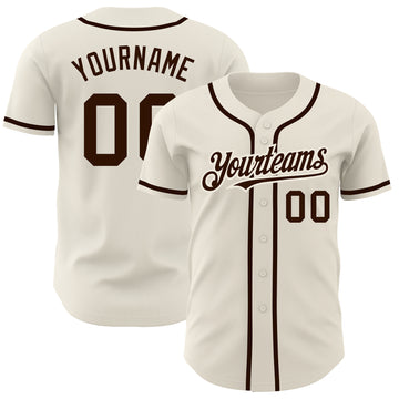 Cheap Cream Custom Baseball Jerseys, Baseball Uniforms Sale – Fcustom