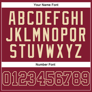 Custom Crimson Crimson-Cream Authentic Baseball Jersey