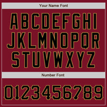 Load image into Gallery viewer, Custom Crimson Black-Old Gold Authentic Baseball Jersey
