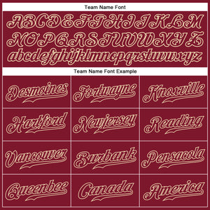 Custom Crimson Crimson-Cream Authentic Sleeveless Baseball Jersey