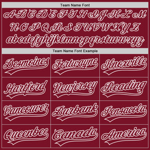 Custom Crimson Crimson-White Authentic Baseball Jersey