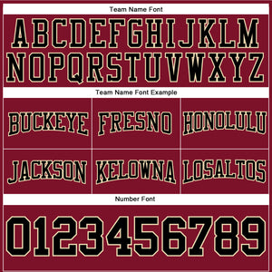 Custom Stitched Crimson Black-City Cream Football Pullover Sweatshirt Hoodie