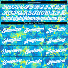 Load image into Gallery viewer, Custom Women&#39;s Graffiti Pattern White-Light Blue Scratch 3D V-Neck Cropped Baseball Jersey
