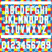 Load image into Gallery viewer, Custom Women&#39;s Autism Awareness Puzzle Pieces White-Light Blue 3D V-Neck Cropped Baseball Jersey
