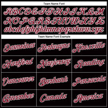 Load image into Gallery viewer, Custom Women&#39;s Black Crimson-White V-Neck Cropped Baseball Jersey
