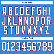 Load image into Gallery viewer, Custom Powder Blue White-Maroon Hockey Lace Neck Jersey
