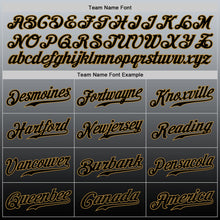 Load image into Gallery viewer, Custom Gray Old Gold-Black Authentic Fade Fashion Baseball Jersey

