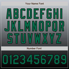 Load image into Gallery viewer, Custom Gray Kelly Green-Black Authentic Fade Fashion Baseball Jersey
