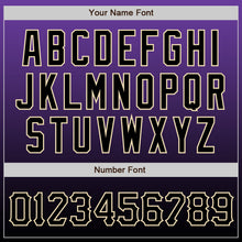 Load image into Gallery viewer, Custom Purple Black-Cream Authentic Fade Fashion Baseball Jersey
