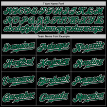 Load image into Gallery viewer, Custom Black Kelly Green-White Authentic Gradient Fashion Baseball Jersey
