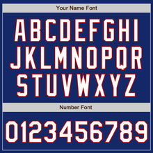 Load image into Gallery viewer, Custom Royal White-Red Authentic Fade Fashion Baseball Jersey
