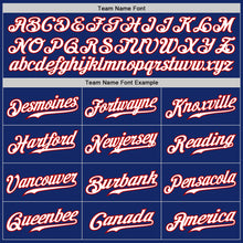 Load image into Gallery viewer, Custom Royal White-Red Authentic Fade Fashion Baseball Jersey
