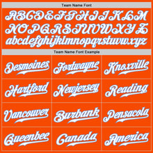 Load image into Gallery viewer, Custom Orange White-Light Blue Authentic Fade Fashion Baseball Jersey
