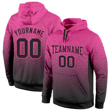 Load image into Gallery viewer, Custom Stitched Pink Black Fade Fashion Sports Pullover Sweatshirt Hoodie

