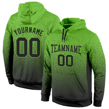 Load image into Gallery viewer, Custom Stitched Neon Green Black Fade Fashion Sports Pullover Sweatshirt Hoodie
